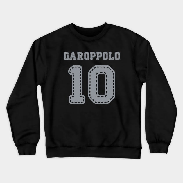 Jimmy Garoppolo 10 Crewneck Sweatshirt by ddesing